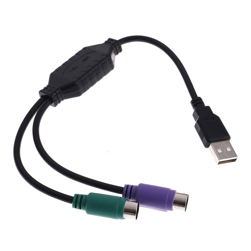 높은 품질 31cm USB PS/2 케이블 어댑터 변환기 PS2 인터페이스 커넥터에 대 한 마우스 키보드 변환기 어댑터