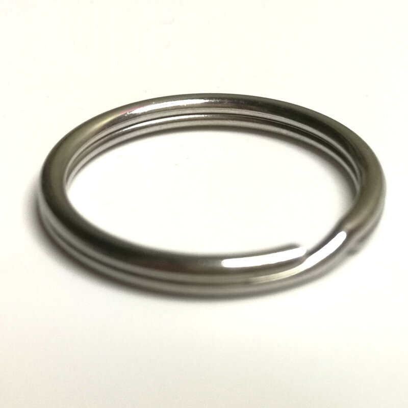 10pc 316 aço inoxidável esporte água chaveiro anel rachado loop 2mm anel rachado para acessório bcd