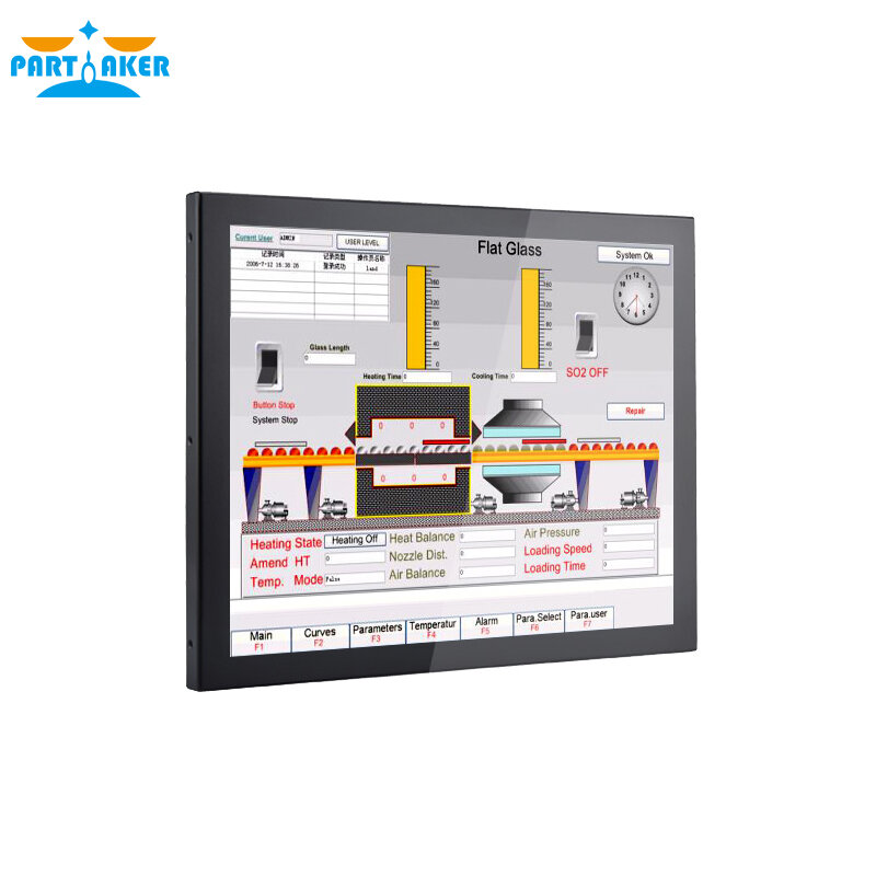 19 Inch LED Industrial Panel PC All In One Computer with Made-In-China 5 Wire Resistive Touch Screen Intel J1800 Dual Core
