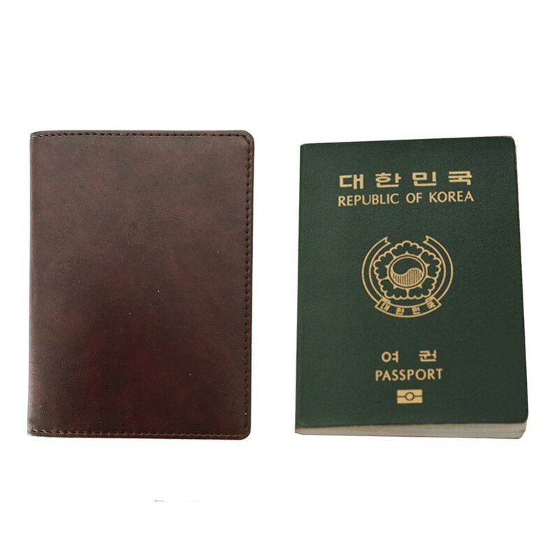 KUDIAN BEAR BEAR-Capa de Passaporte Minimalista para Homens, Titular Do Cartão Impermeável, Carteira De Viagem Para Documentos, Passaporte, BID021, PM49