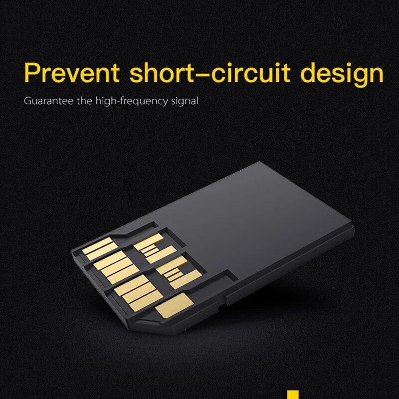 DM SD-T2 Memori Card Adapter SD2.0 Comptabile dengan MicroSD MicroSDHC Micro SDHC Suport Max Kapasitas 2 TB Micro SD Card Reader