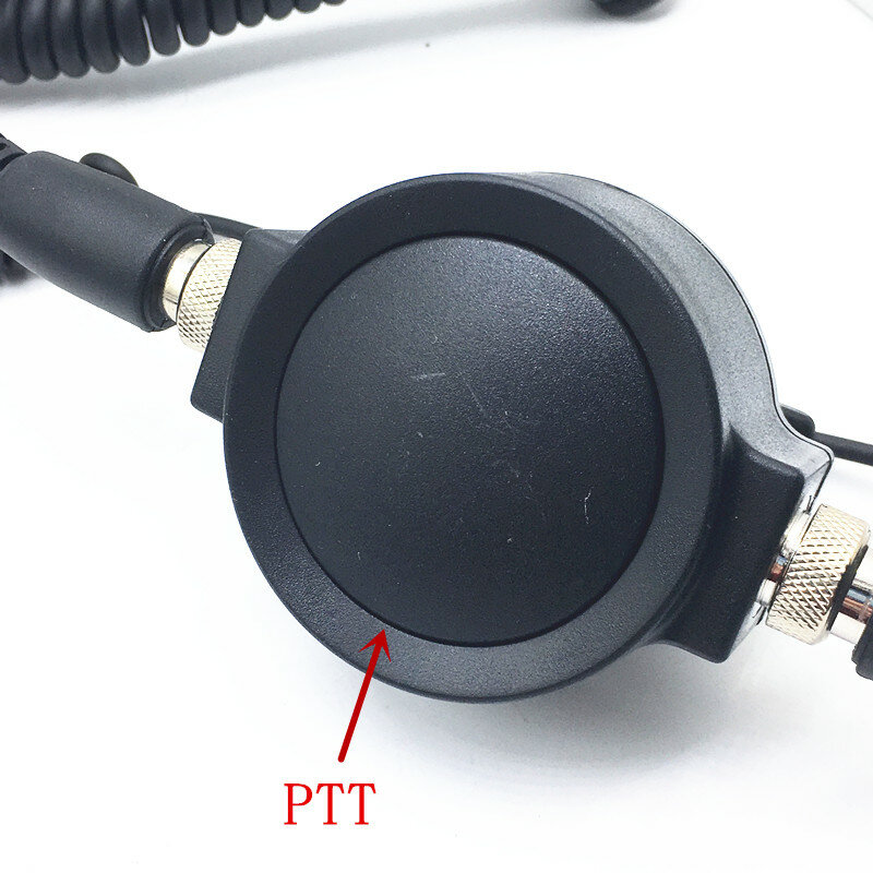 حساسة عالية الحلق التحكم الهواء أنبوب الكتف جولة كبيرة PTT سماعة لموتورولا P8268 XPR6100/6550/6580 DP4400 DP4408 الخ