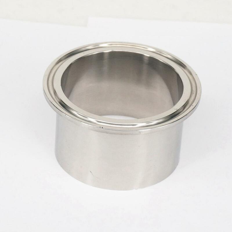 Fit 63mm Tube O/D x 2.5" Tri Clamp x 40mm Height 304 Stainless Steel Sanitary Weld Ferrule Connector Pipe Fitting