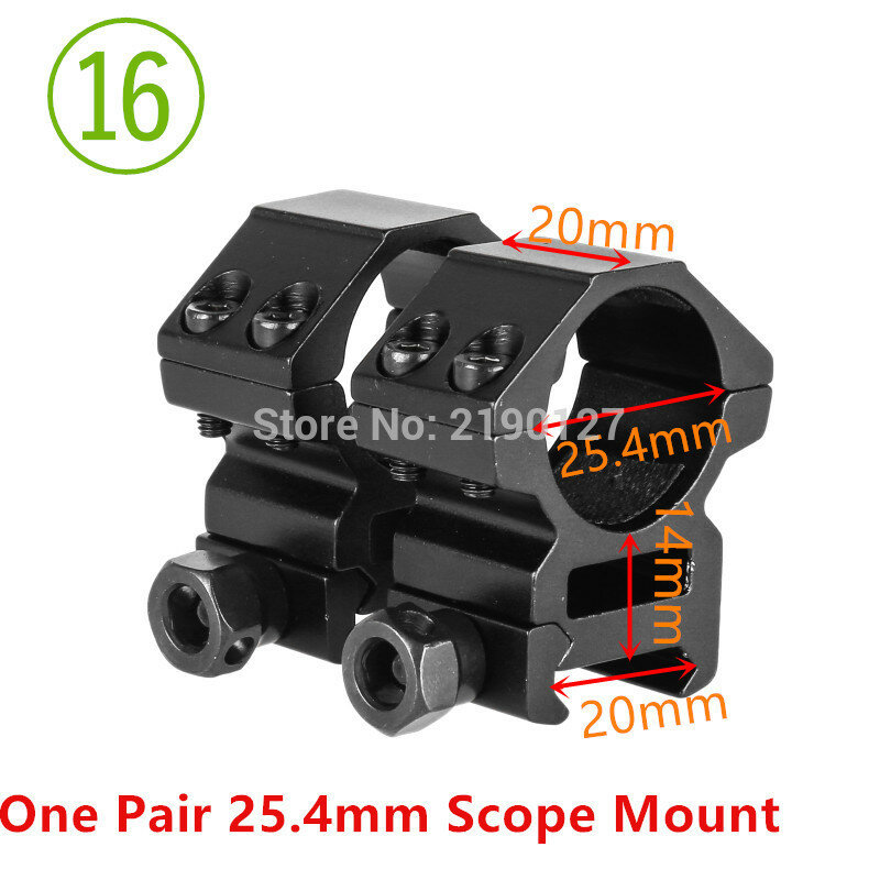 30mm / 25.4mm  Riflescope Mount Ring 11mm / 20mm Dovetail Rail High Profile Low Profile for Rifle Scope Hunting Mount