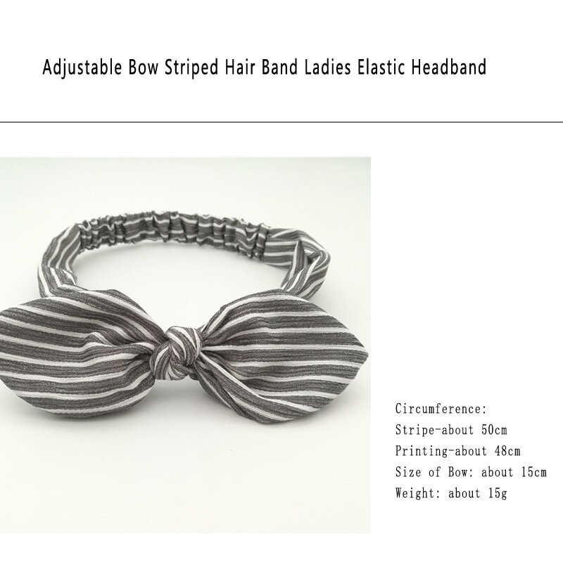 3 estilos de diadema elástica con nudo de oreja de conejo accesorios para el cabello para mujer cinta de pelo de tela escocesa para niñas