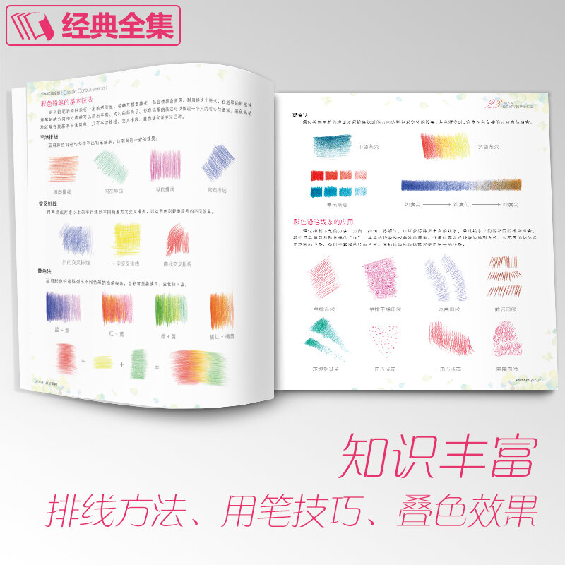 Nuevo libro tutorial básico de lápiz de Color: libro de arte de suculentas de 23 estilos
