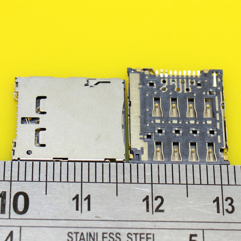 Cltgxdd-Lector de tarjetas SIM, KA-026, soporte de ranura, conector para ASUS FonePad K004, me371mg, Samsung C101, I8730