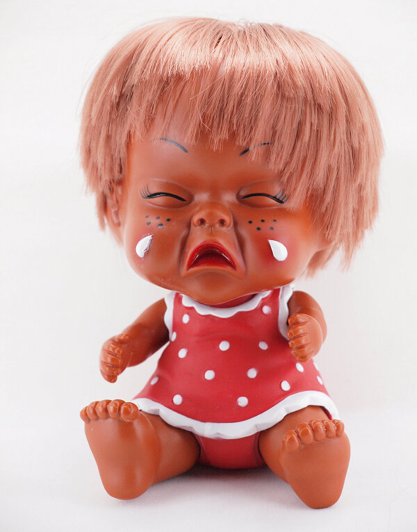 Cute Smile / Angry / Cry / Laugh Expression Vinyl Doll Christmas New Year Gifts  Wholesale T235A/B/C/D