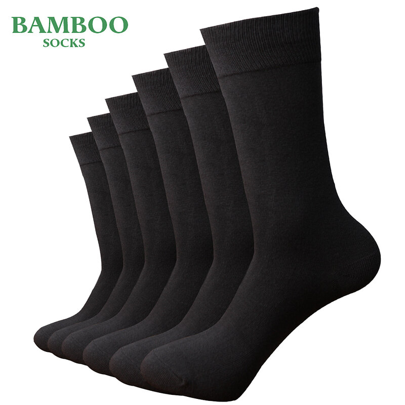 Мужские бамбуковые серые носки Match-Up дышащие антибактериальные мужские деловые классические носки (6 пар/лот)