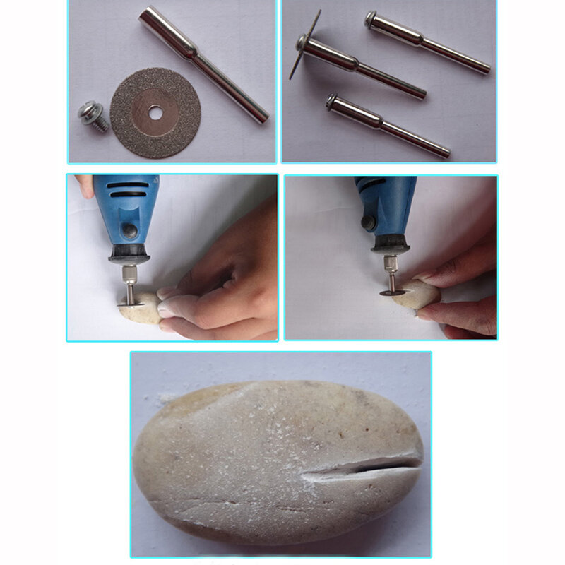 Disco de corte de diamante de 60mm para mini broca, acessórios de ferramentas dremel, disco de diamante de aço, ferramenta rotativa, serra circular, lâmina de serra abrasiva
