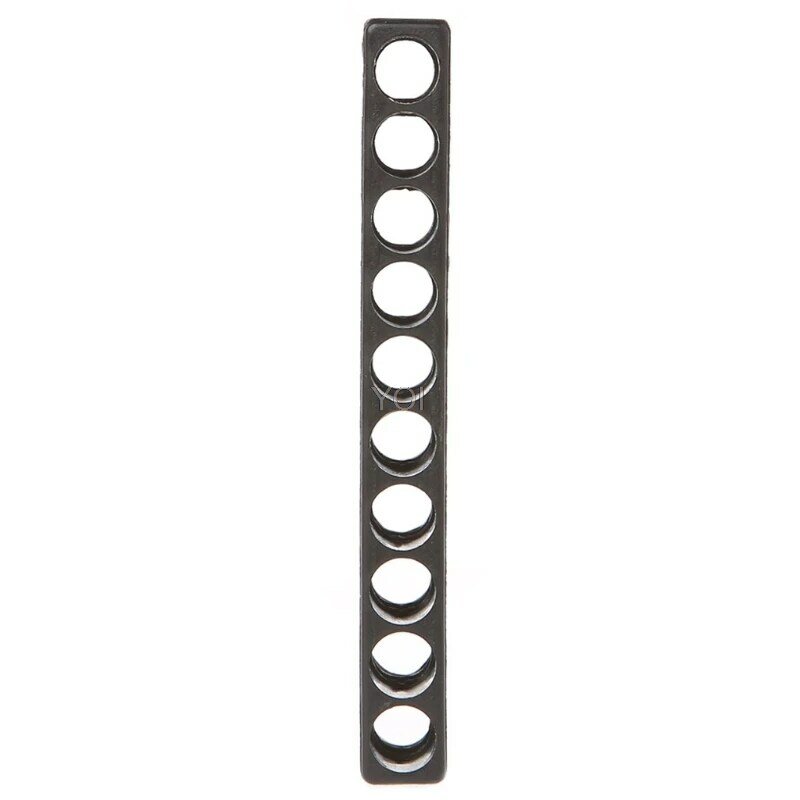 Agujero de destornillador 10/12 agujeros vástago hexagonal soporte de broca cabezal de plástico caja de almacenamiento herramienta