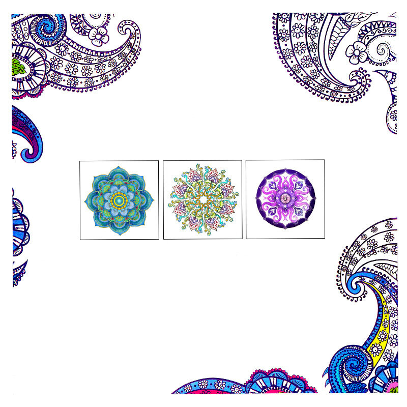 24 Pages Mandalas Flower Coloring Book For Children Adult Relieve Stress Kill Time Graffiti Painting Drawing Art Book