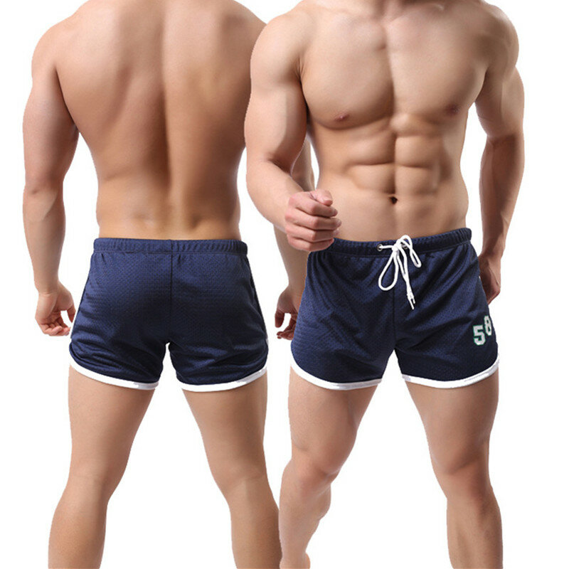 Новые модные мужские шорты для бега, дышащая одежда, новые спортивные шорты для тренировок, спортивная одежда для занятий фитнесом, шорты дл...
