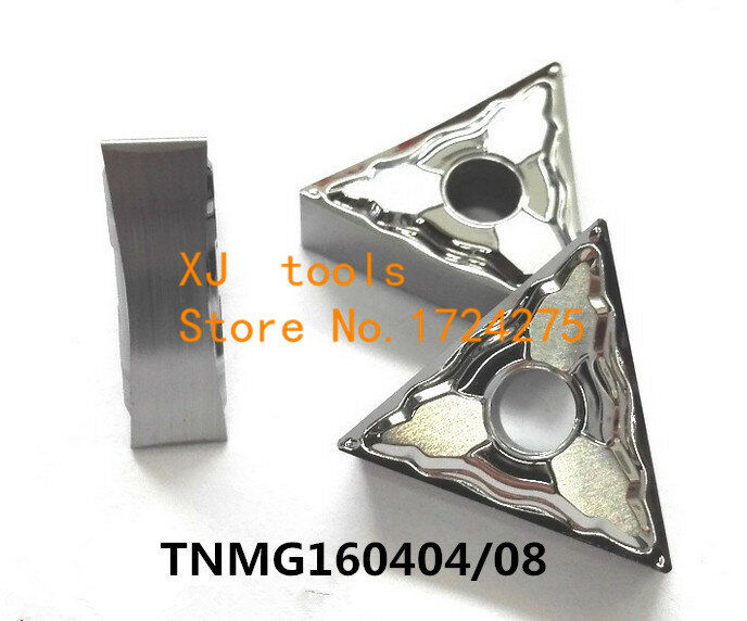 Insertos de aluminio de carburo de torneado TNMG160404/TNMG160408, soporte de hoja para MTJNR/WTJNR, apto para aluminio, 10 piezas, envío gratis