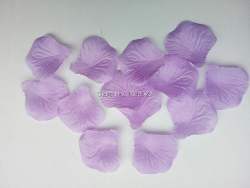 1000pcs 10packs Romantic fake flower girl rose petals lilac purple wedding flowers party table aisle carpet decorations favors