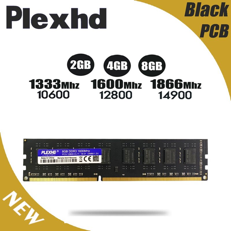 Новый 8 GB DDR3 PC3 1866 Mhz 1333 MHz Настольный ПК dimm память ram 240 булавки для AMD intel 4g 2g 1600 МГц радиатора 1866 8G 4 GB 2 GB