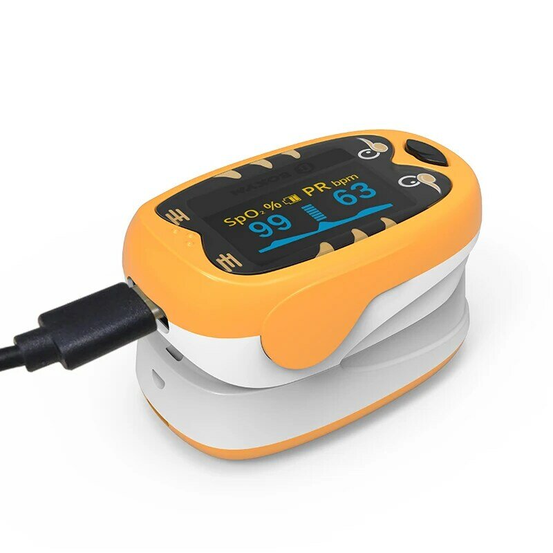 Infant Finger Pulse Oximeter Oximetro De pulso Pediatrico OLED Rechargable Neonatal Pulsoxymeter Blood Oxygen Heart Monitor