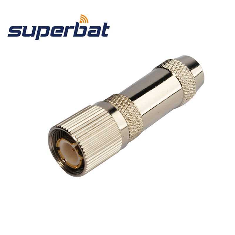 Superbat-accesorio de crimpado recto macho, conector Coaxial RF para Cable RG174, RG188A, RG316, LMR100, 75 ohm, 1,6/5,6 (L9)