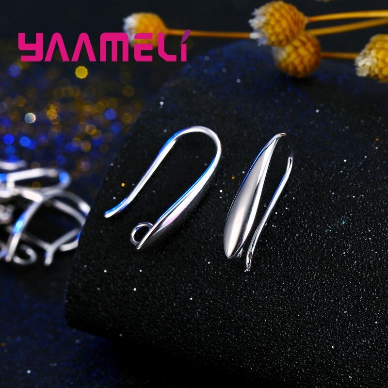 18 Design High End 100% autentici orecchini in argento Sterling 925 che fanno componenti risultati di gioielli fai da te accessori fatti a mano lisci