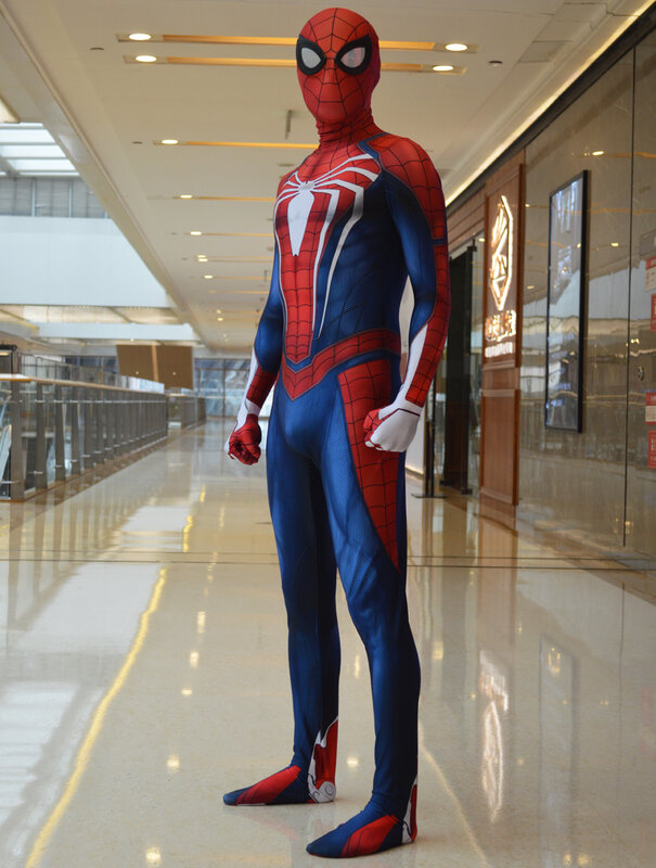Juego de araña PS4 insomniac Spider-Man disfraz 3D estampado LICRA Halloween Spiderman Cosplay Zentai traje adulto/niños envío gratis
