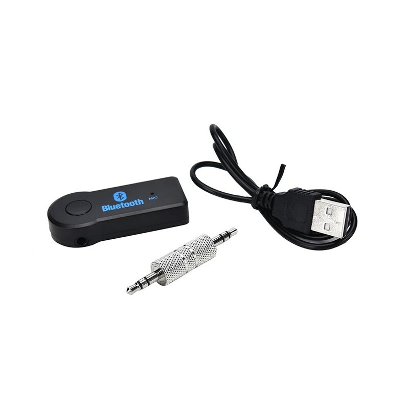 Adaptador Universal para coche, receptor de Audio y música con Bluetooth V3.0, 3,5mm, AUX, Streaming, Kit A2DP para altavoz y auriculares