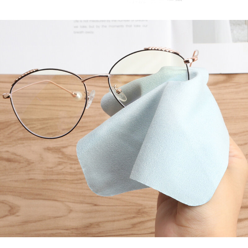 5 Pcs/Lots High Quality Chamois Glasses Cleaner 145*175mm Microfiber Glasses Cleaning Cloth For Lens Phone Screen Cleaning Wipes