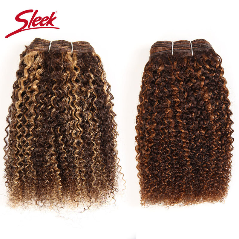 Sleek Afro Kinky Weben Lockiges Haar 1 Stück Ombre Mongolischen Menschliches Haar Weave Bundles Deal # P4/27 # f4/30 # P4/30 Remy Haar Verlängerung