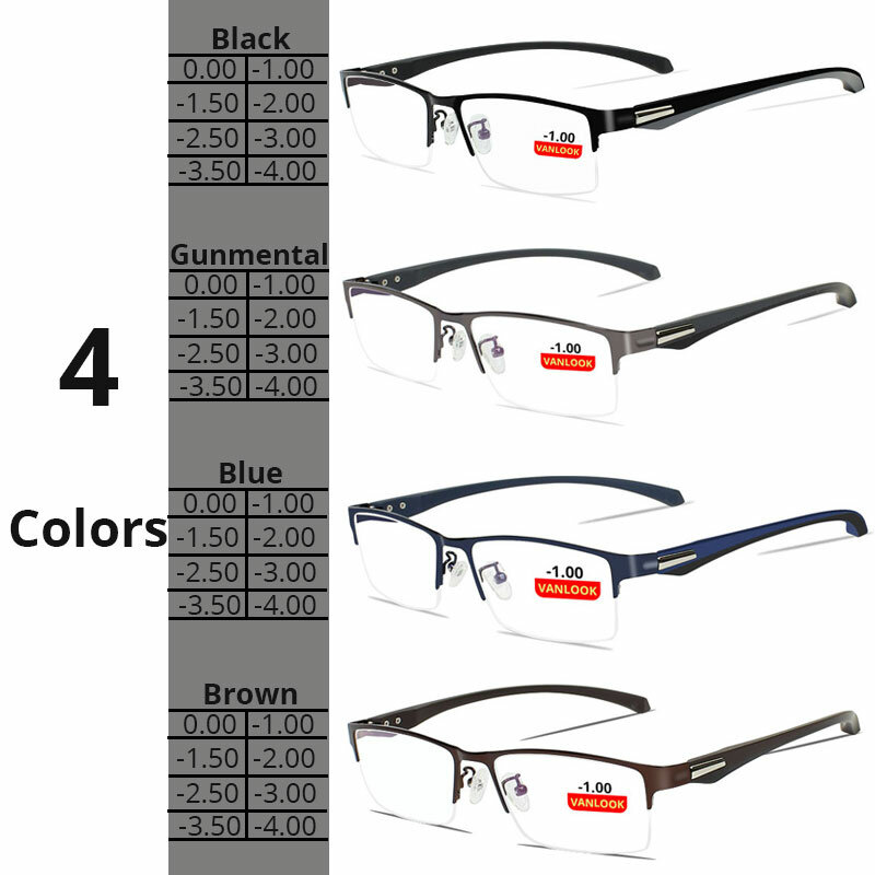 Miopía gafas de ordenador para hombre, gafas fotocromáticas, camaleón, antirayos azules, para videojuegos, prescripción-1,25-1,75-5-5,5-6,0