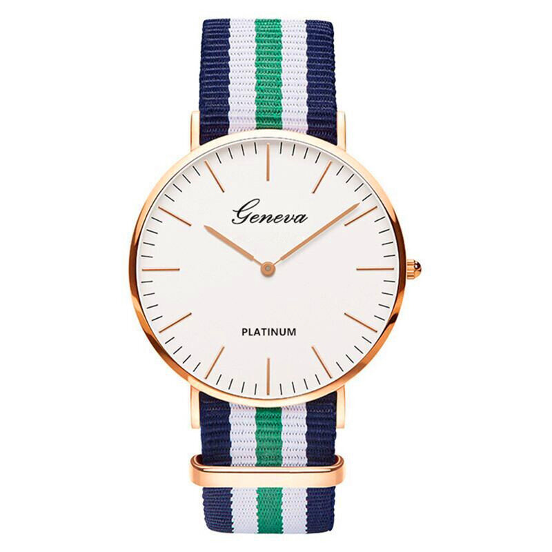 Nylonowy pasek w stylu kobiet zegarek kwarcowy Top marka zegarki moda Casual Fashion Wrist Watch 2018 Hot sprzedaż moda damska zegarki