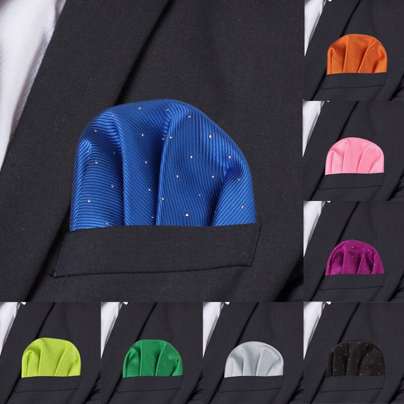 Moda kropki garnitury kieszonkowy kwadrat dla mężczyzn biznesowy ręcznik na klatkę piersiową Hanky panowie Hankies klasyczny garnitur serwetka męska chusteczka