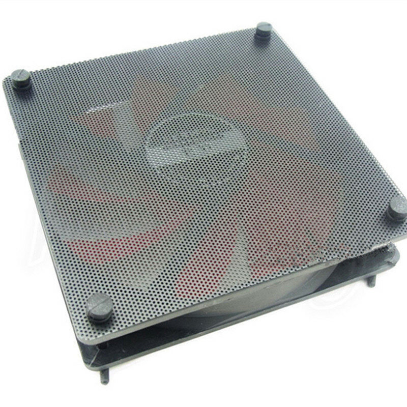 5 개/1 개 120mm 절단 가능 검은 색 PVC PC 팬 먼지 필터 방진 케이스 컴퓨터 메쉬