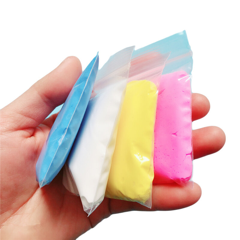 (21 + 6) cores Argila/Slime Slime 3D Air Dry Playdough DIY Da Espuma de Algodão Macio Antistress Bola Ofício Educação Crianças Brinquedos para crianças