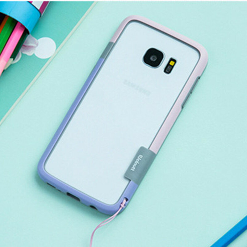 Pour samsung S7 S7 edge Note8 de luxe robuste armure hybride couverture souple cadre TPU étui pour samsung Galaxy S8 S9 plus téléphone Arc pare-chocs
