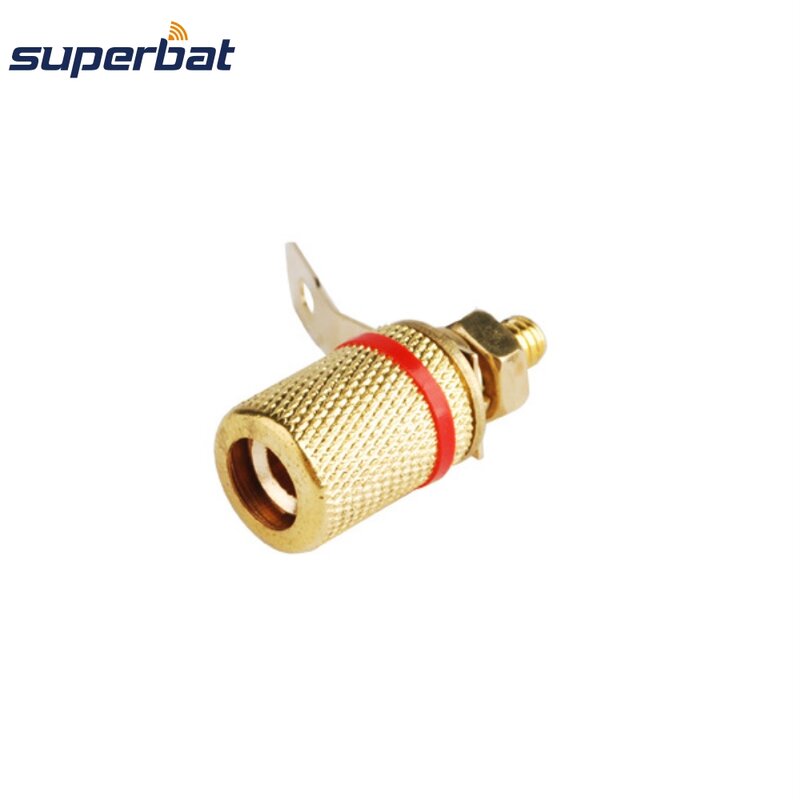 Superbat – connecteur de haut-parleur doré Premium, pour amplificateur de haut-parleur, fiches bananes CCTV tout DC