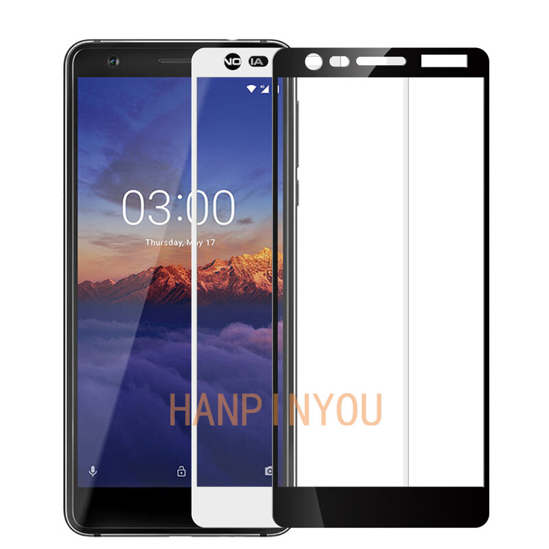 For Nokia 3.1 (2018) 5.2" Full Cover Tempered Glass Screen Protector Ultra Thin Explosion-proof Protective Film