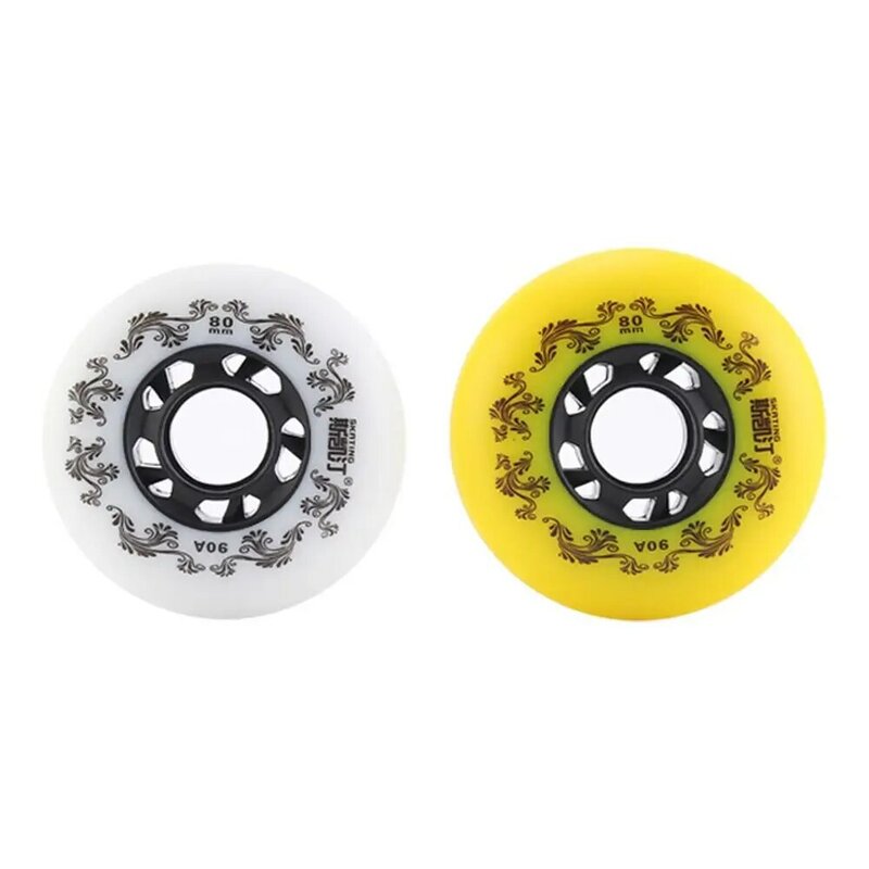 8pcs Inline Skate Wheels Outdoor 90A Freestyle Durable Tire72mm 76mm 80mm for Choose Hockey Roller Blades Replacement Wheel