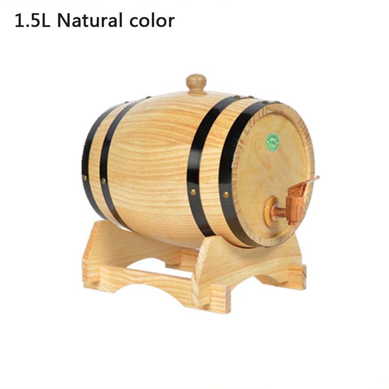 Oak Pine Wine Barrel เก็บบาร์เรลพิเศษ1.5L และ3L เก็บถังเบียร์ Casks