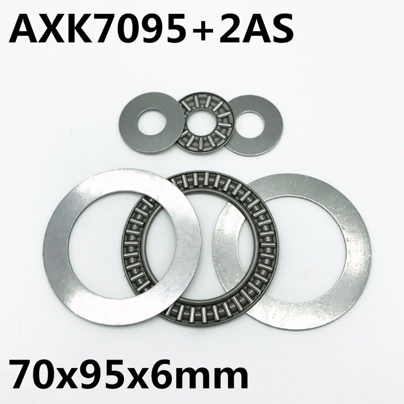 2pcs AXK7095+2AS Thrust Needle Roller Bearing 70x95x4 mm Thrust Bearing Brand New High quality