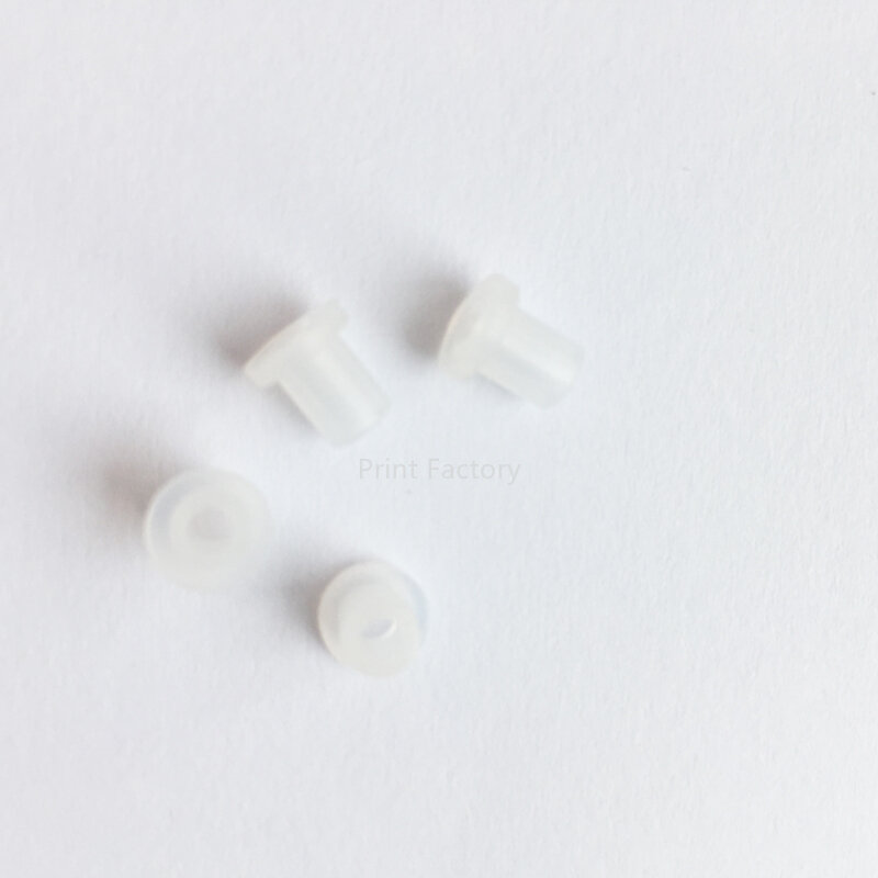 4 sztuki pustych wtyczek CISS biały przezroczysty atrament gumowa zatyczka puste złącze do wkładki