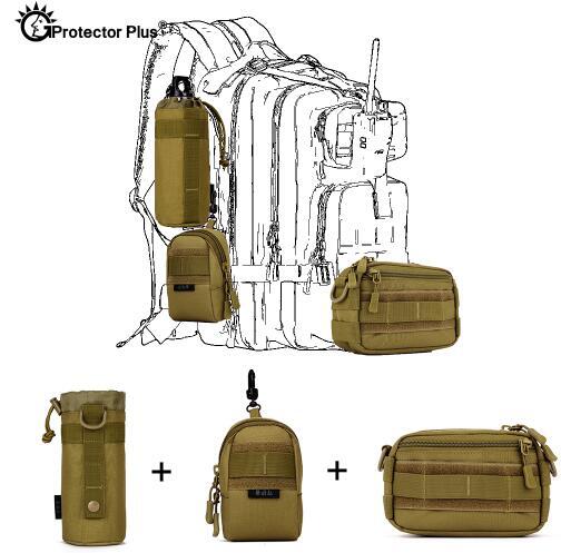 PROTECTOR PLUS Tactical zestaw torebek 3 torby Molle rozszerzyć na świeżym powietrzu do uprawiania sportu, na polowania kolarstwo Camo torba pojedynczy na ramię talia wodoodporna,