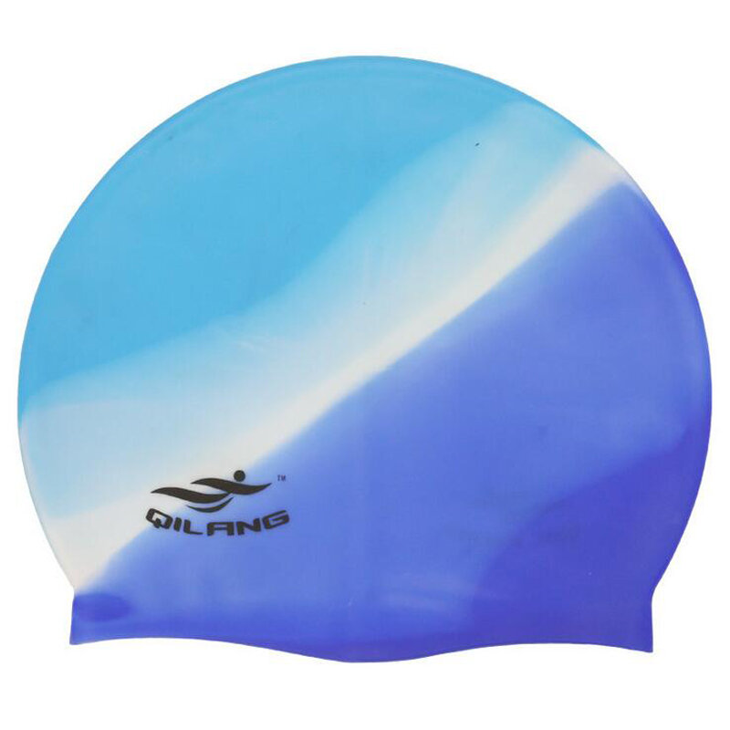 Gorros de natación de silicona impermeables para hombres y mujeres, alta elasticidad, Flexible, protege las orejas, cabello, gorro de piscina para adultos, niños, niñas