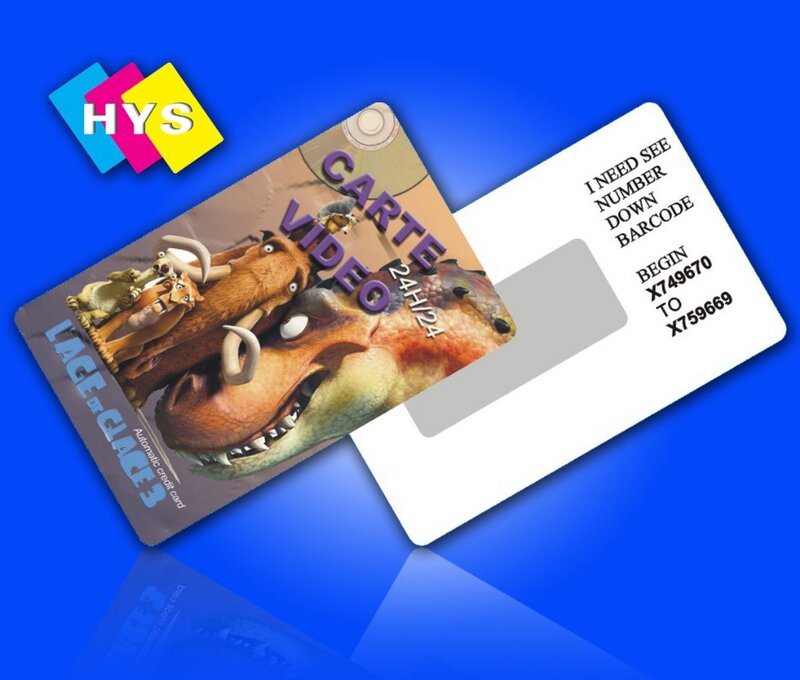 بطاقة pvc بيضاء وبطاقة خدش بلاستيكية لطابعة البطاقات البلاستيكية