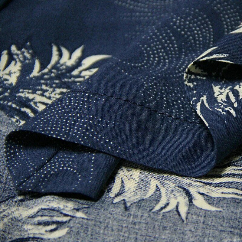 Áo của phụ nữ 2018 Yuzi. may Boho New Bông Polyester Blusas V-Cổ Hoa In Dây Rút Nữ Không Đối Xứng của Áo Sơ Mi B9236