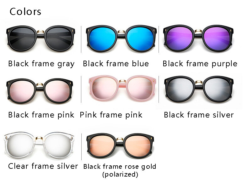 OHMIDA Mirror Sunglasses Women 2017 Arrow Round Brand Sun Glasses Female Pink UV400 Vintage Lady New Fashion Oculos De sol Gafas