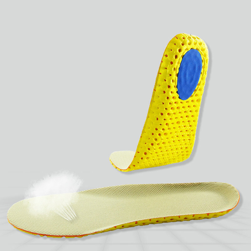 Summer Cushion Insoles Male Female Anti-slip Summer Wicking Flat Foot Sports Leather Running Stretch Deodorization Breathable