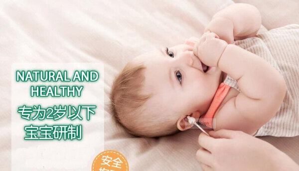 赤ちゃんの健康のための安全綿棒,赤ちゃんの健康のための杖のセット,プラスチックボックス,55個