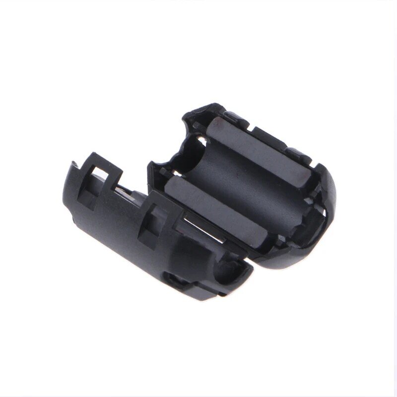 OOTDTY Black Clip-on Ferrite Ring Core RFI EMI Noise Suppressor Cable Clip For 3.5/5/7/9/13mm Cable Power Cables
