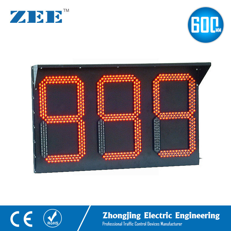 Światła drogowe LED odliczanie timera 3 cyfry 3 kolory sygnalizacji ruchu odliczanie 0-999 sekundy