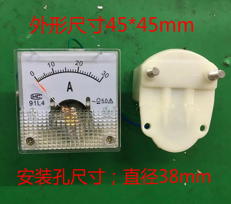 1Pc 91 l4 AC 0-30A 1A 2A 3A 5A 10A 20A 50A amperometro amperometro misuratore di corrente del pannello