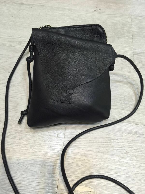 Vendange Baru Fashion Santai Kulit Asli Buatan Tangan Mini Messenger Bag2185S